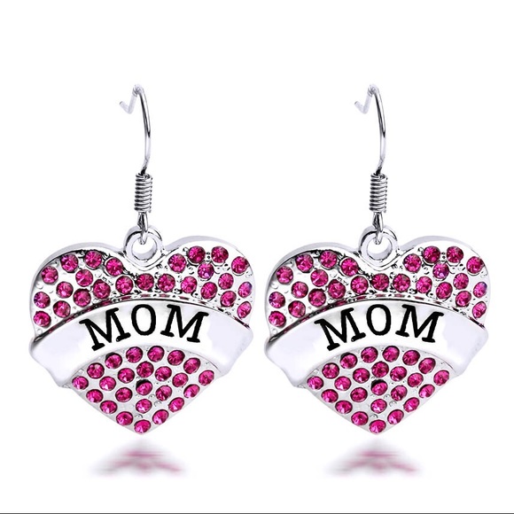 Beautiful Rhinestone Mom Earrings - Picture 1 of 1